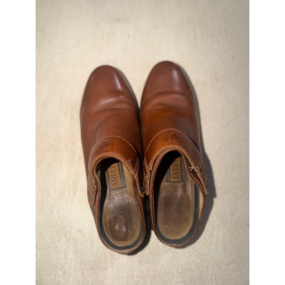 Ariat women’s brown leather mules shoes - Picture 7 of 16